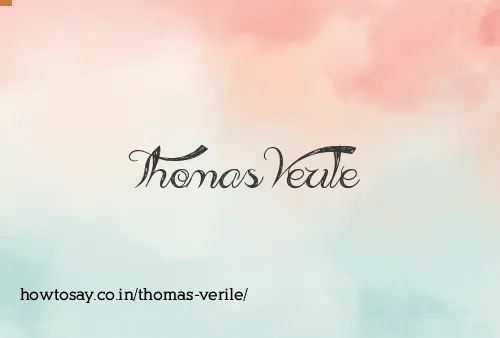 Thomas Verile