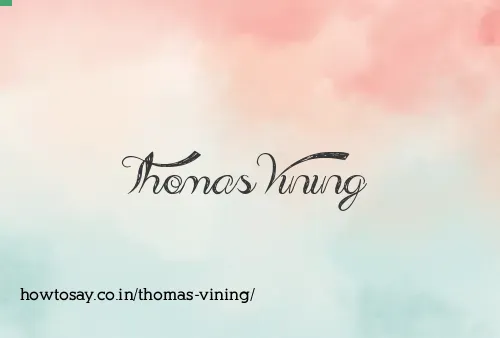 Thomas Vining