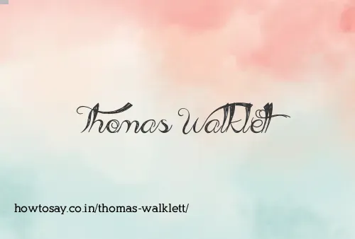 Thomas Walklett