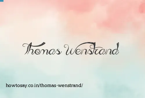Thomas Wenstrand