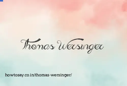 Thomas Wersinger