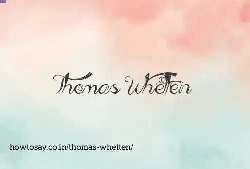Thomas Whetten
