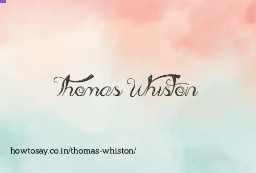 Thomas Whiston