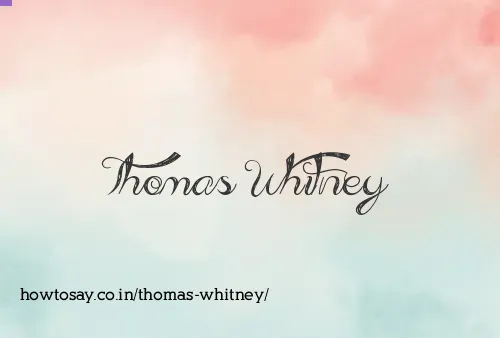 Thomas Whitney