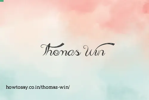 Thomas Win