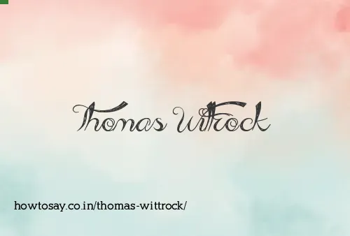 Thomas Wittrock