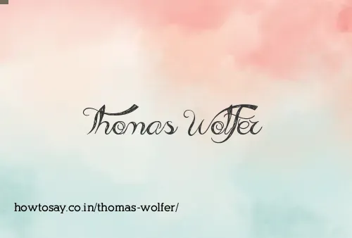 Thomas Wolfer