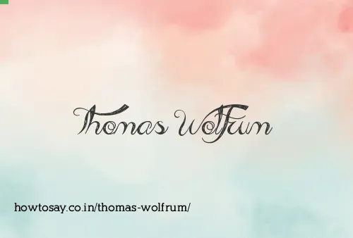 Thomas Wolfrum