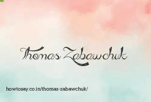 Thomas Zabawchuk