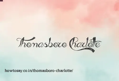 Thomasboro Charlotte