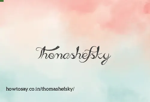 Thomashefsky