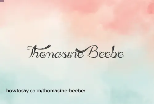 Thomasine Beebe