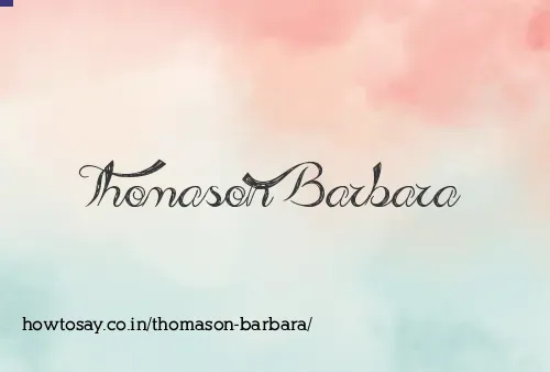 Thomason Barbara