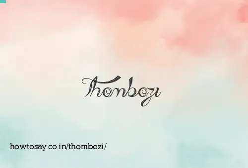 Thombozi