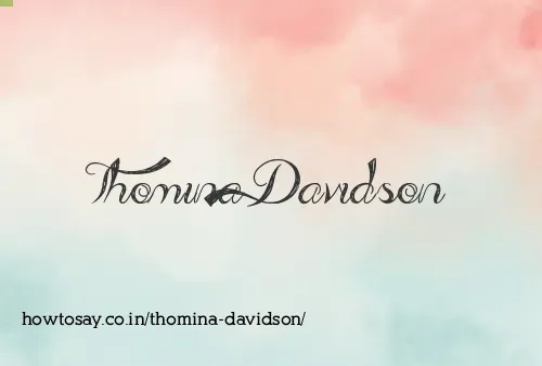 Thomina Davidson