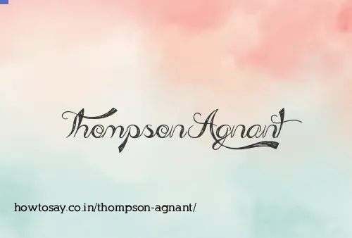 Thompson Agnant