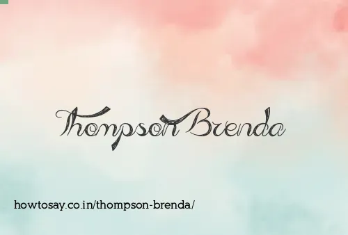 Thompson Brenda