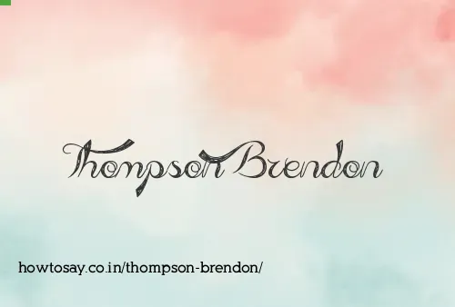Thompson Brendon