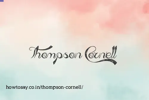 Thompson Cornell