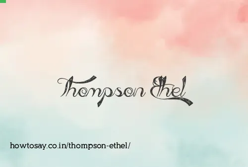 Thompson Ethel