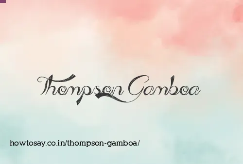 Thompson Gamboa