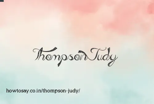 Thompson Judy