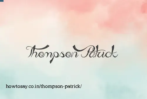 Thompson Patrick