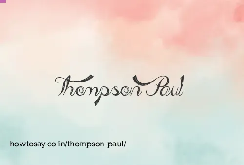 Thompson Paul