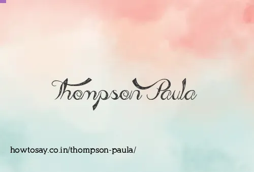 Thompson Paula