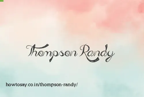 Thompson Randy