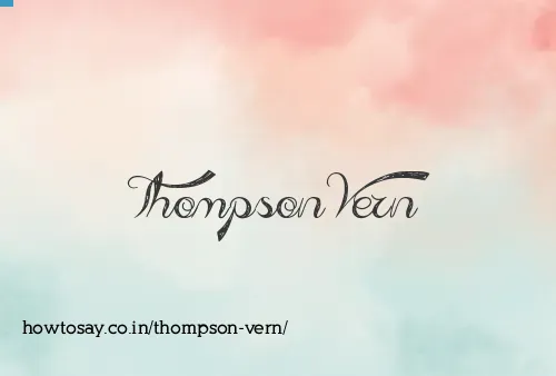 Thompson Vern