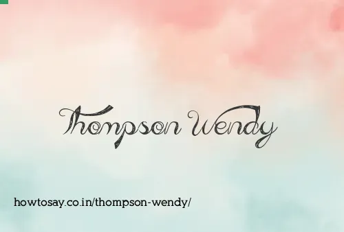 Thompson Wendy