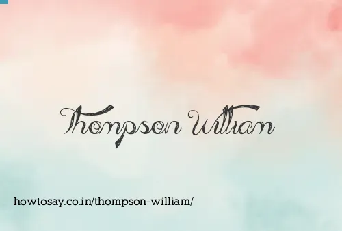 Thompson William