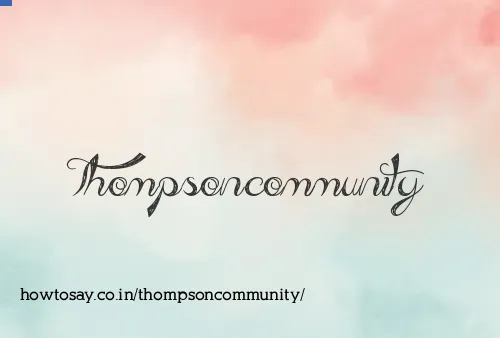 Thompsoncommunity