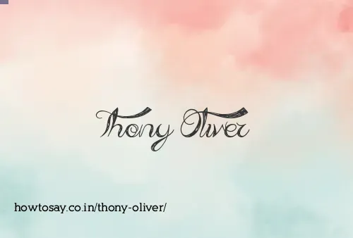 Thony Oliver