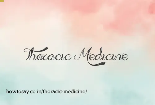 Thoracic Medicine