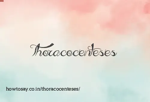 Thoracocenteses