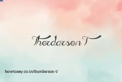 Thordarson T