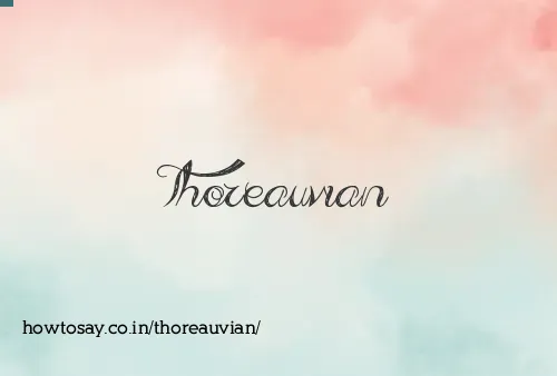 Thoreauvian