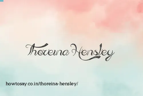 Thoreina Hensley