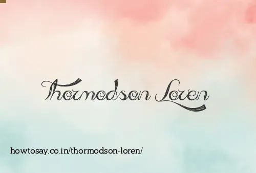 Thormodson Loren