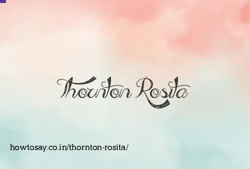 Thornton Rosita