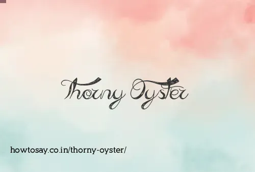 Thorny Oyster