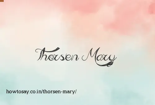 Thorsen Mary