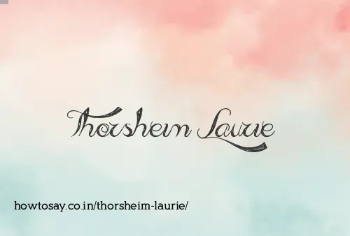 Thorsheim Laurie