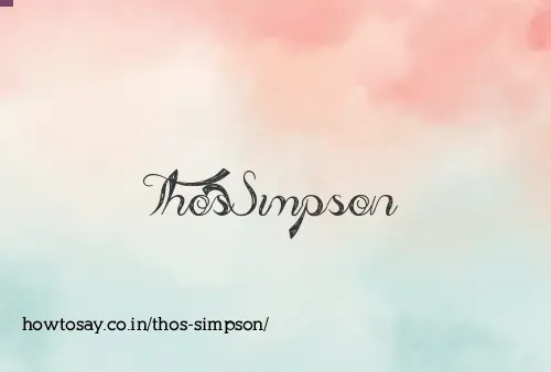 Thos Simpson