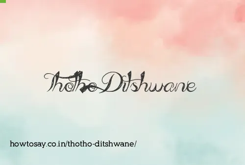 Thotho Ditshwane