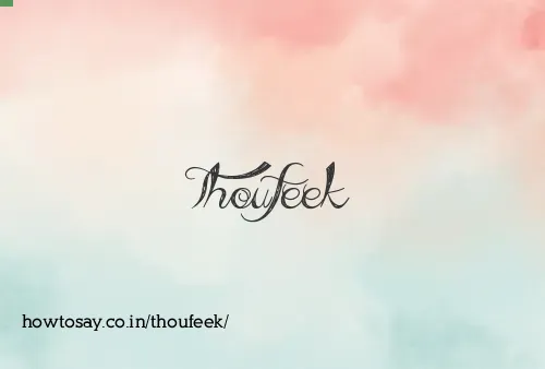 Thoufeek