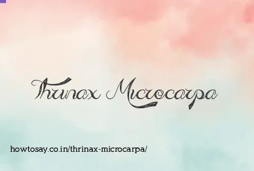 Thrinax Microcarpa