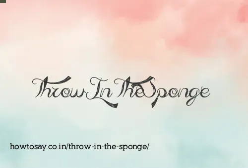 Throw In The Sponge